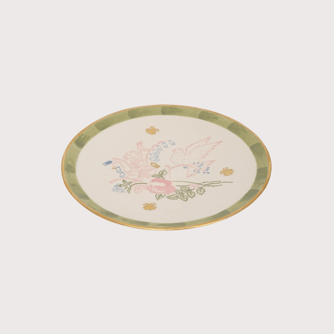 Dove Round Plate - Small by Gunia Project at White Label Project