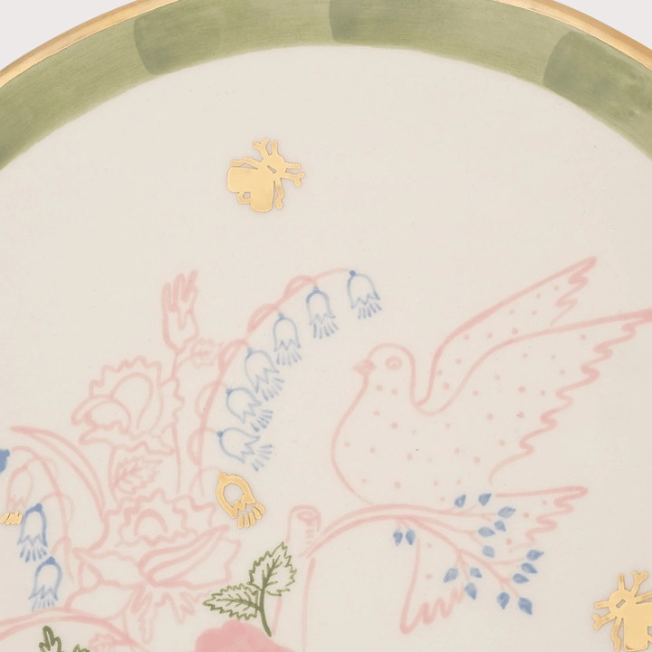 Dove Round Plate - Small by Gunia Project at White Label Project