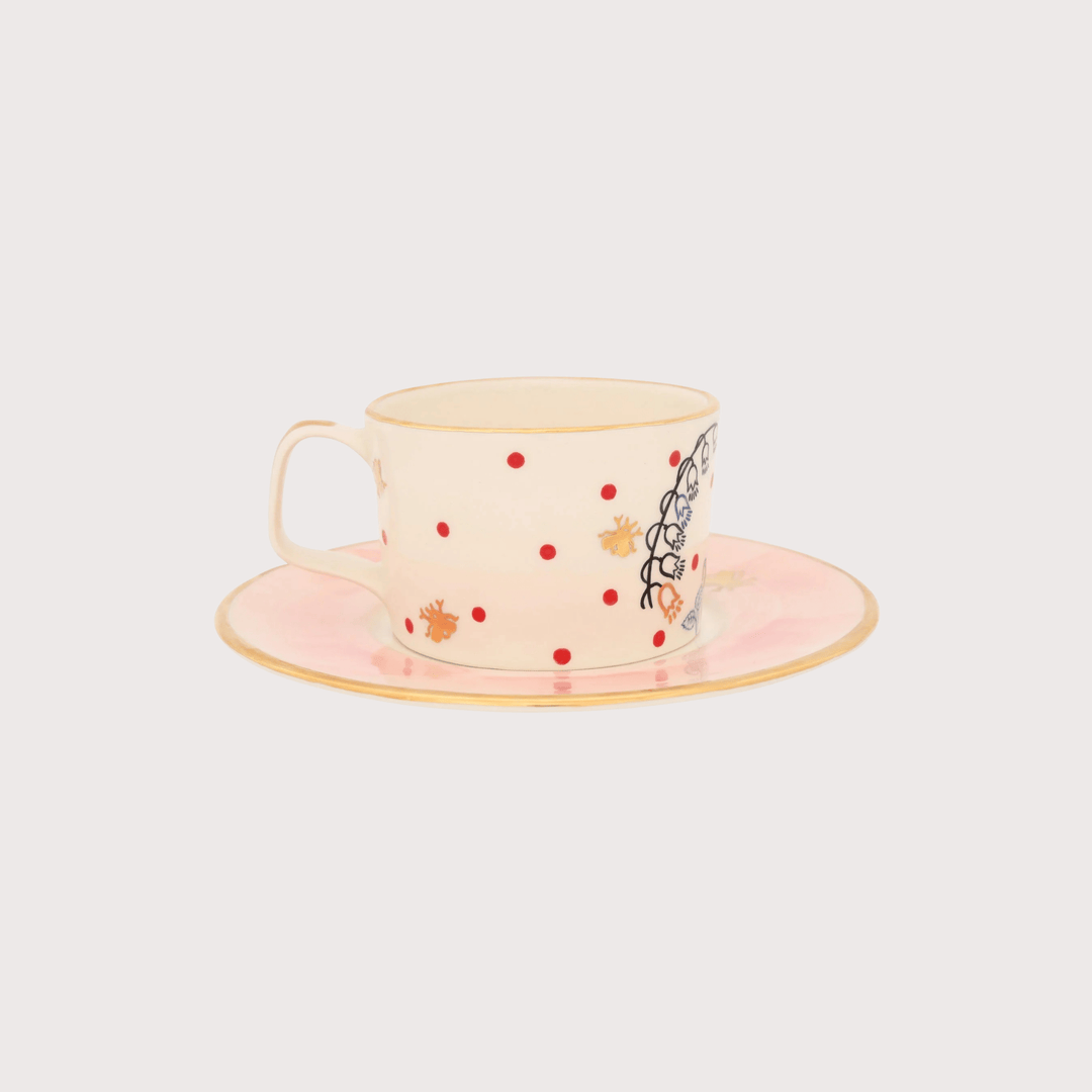 Dove Tea Cup and Saucer Set by Gunia Project at White Label Project