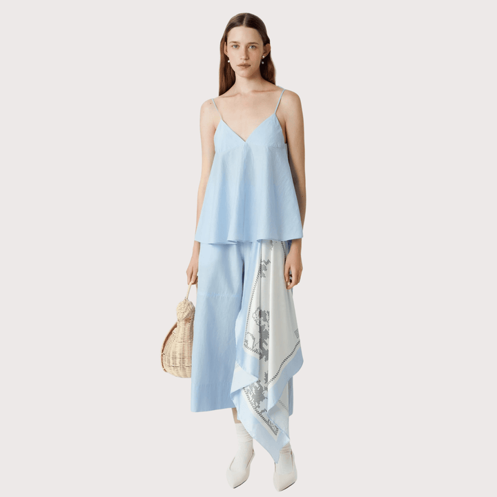 Flowers Batiste Headscarf - Blue by Gunia Project at White Label Project