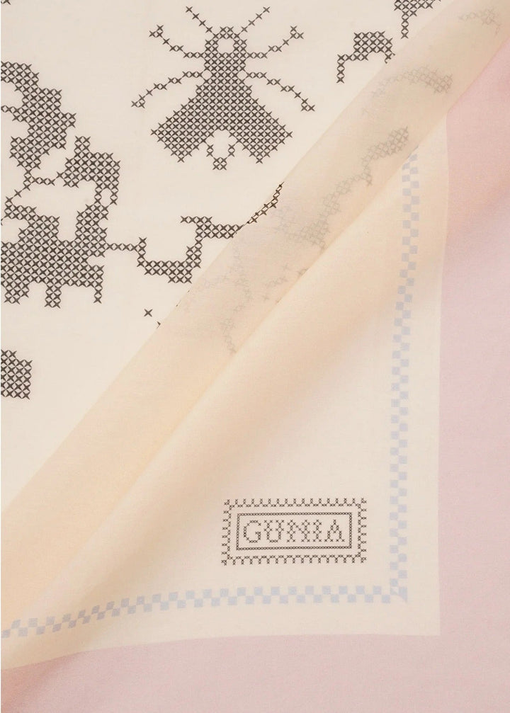 Flowers Batiste Headscarf - Pink by Gunia Project at White Label Project