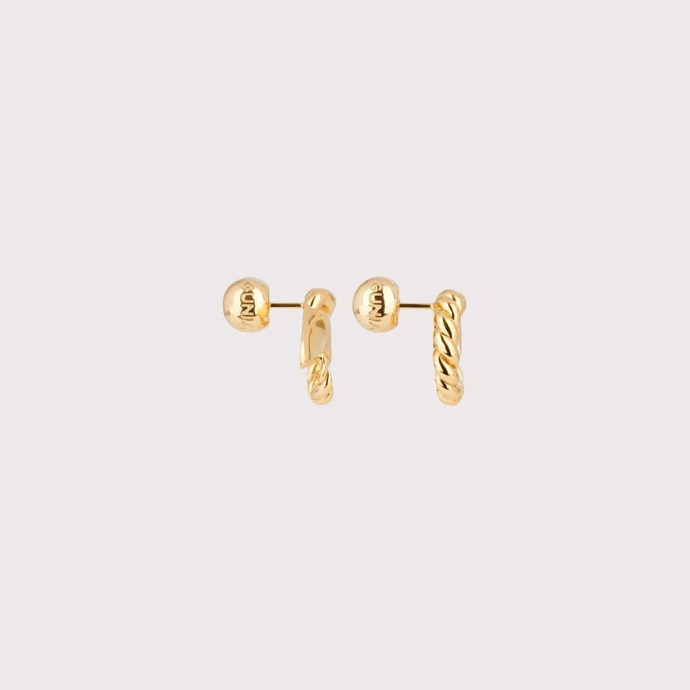 Goat Earrings Small - Gold by Gunia Project at White Label Project