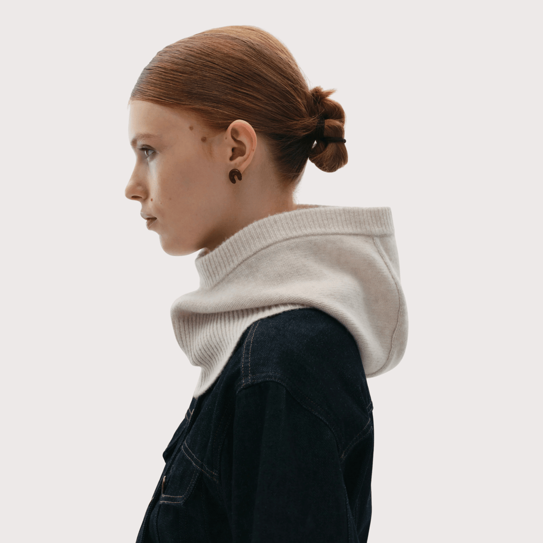 Gunia Cashmere Balaclava - Milk White by Gunia Project at White Label Project