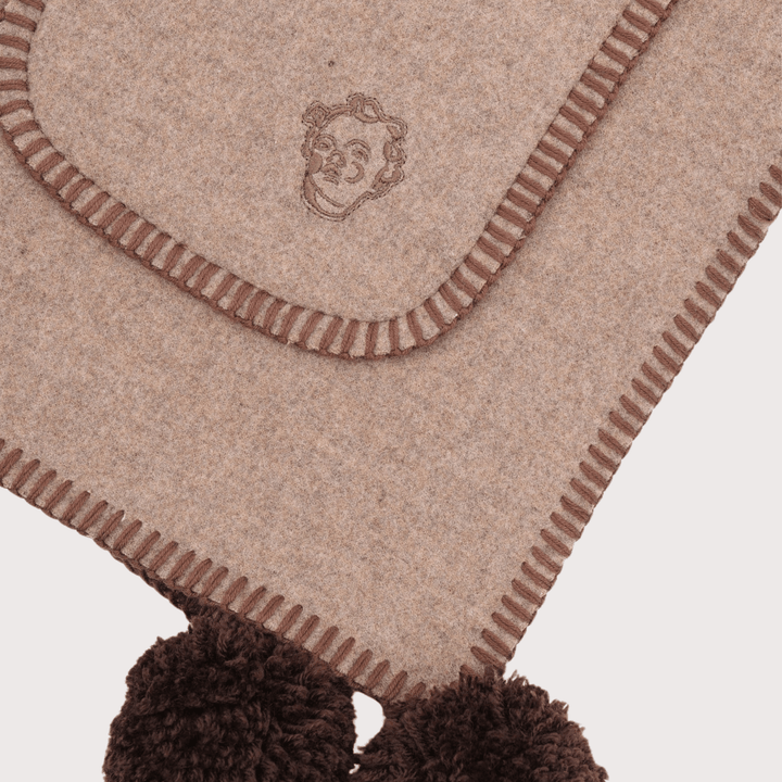 Gunia Cashmere Scarf - Brown by Gunia Project at White Label Project