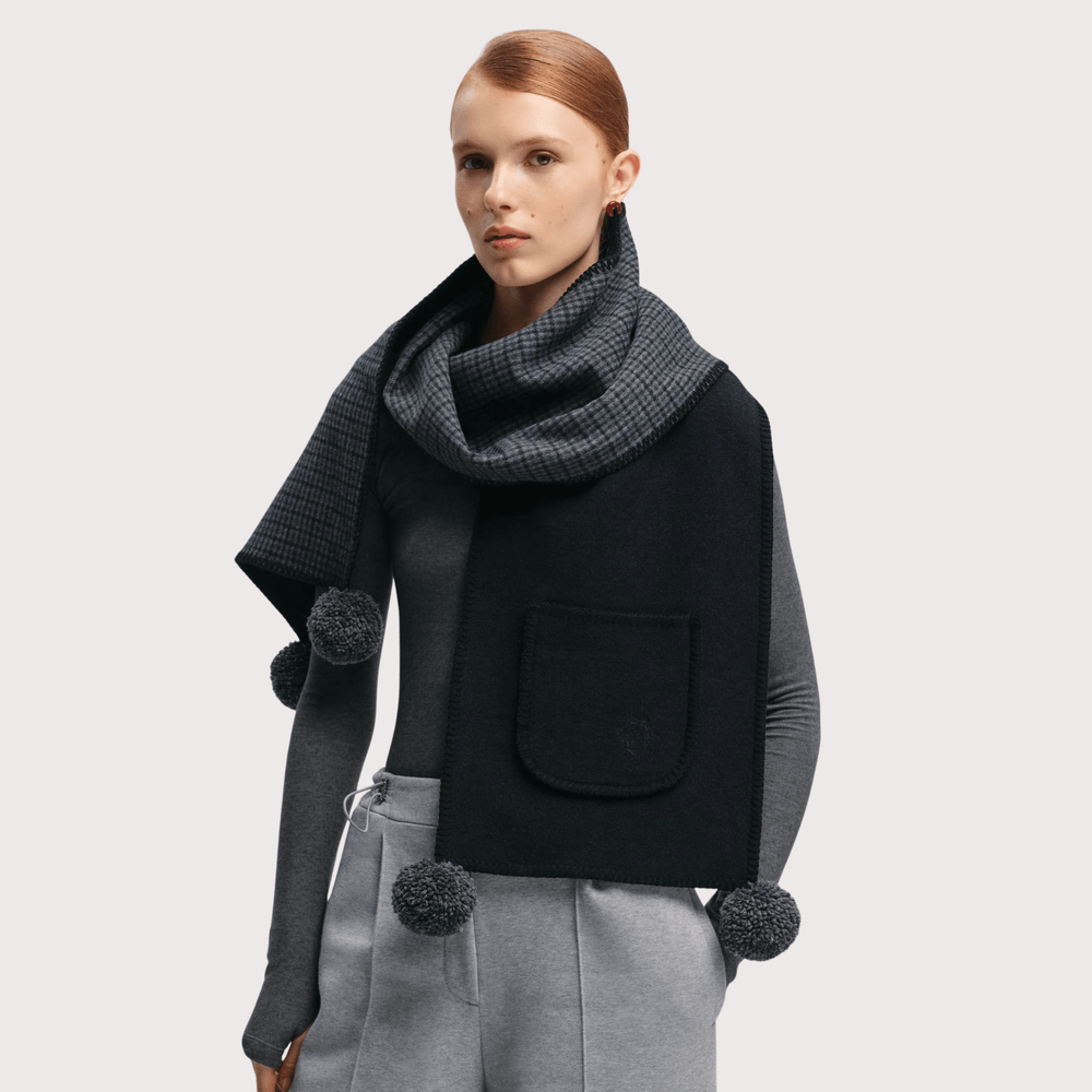 Gunia Cashmere Scarf - Dark Grey by Gunia Project at White Label Project
