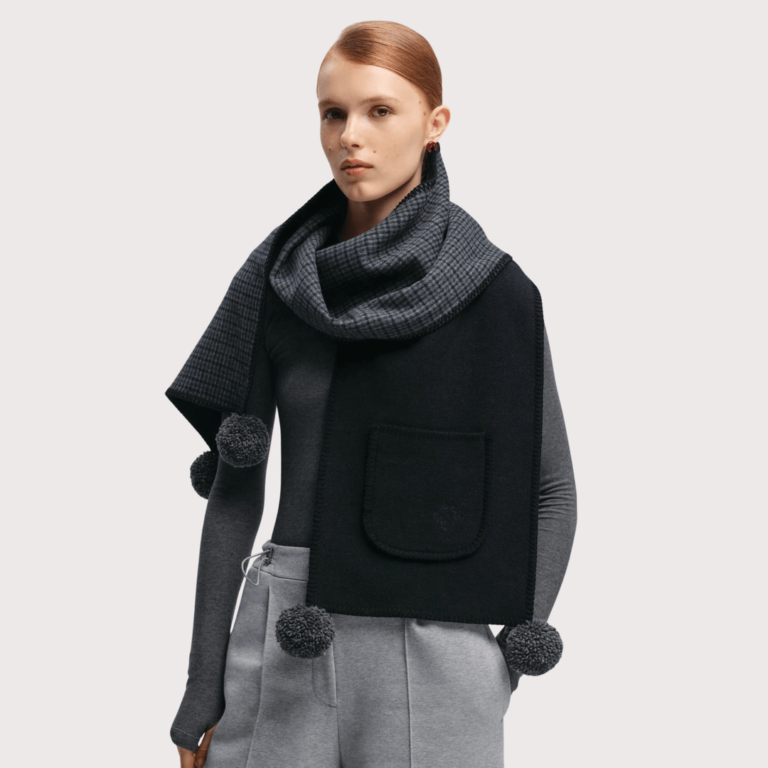 Gunia Cashmere Scarf - Dark Grey by Gunia Project at White Label Project