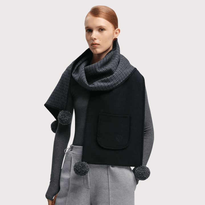 Gunia Cashmere Scarf - Dark Grey by Gunia Project at White Label Project