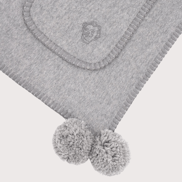 Gunia Cashmere Scarf - Grey & Pink by Gunia Project at White Label Project