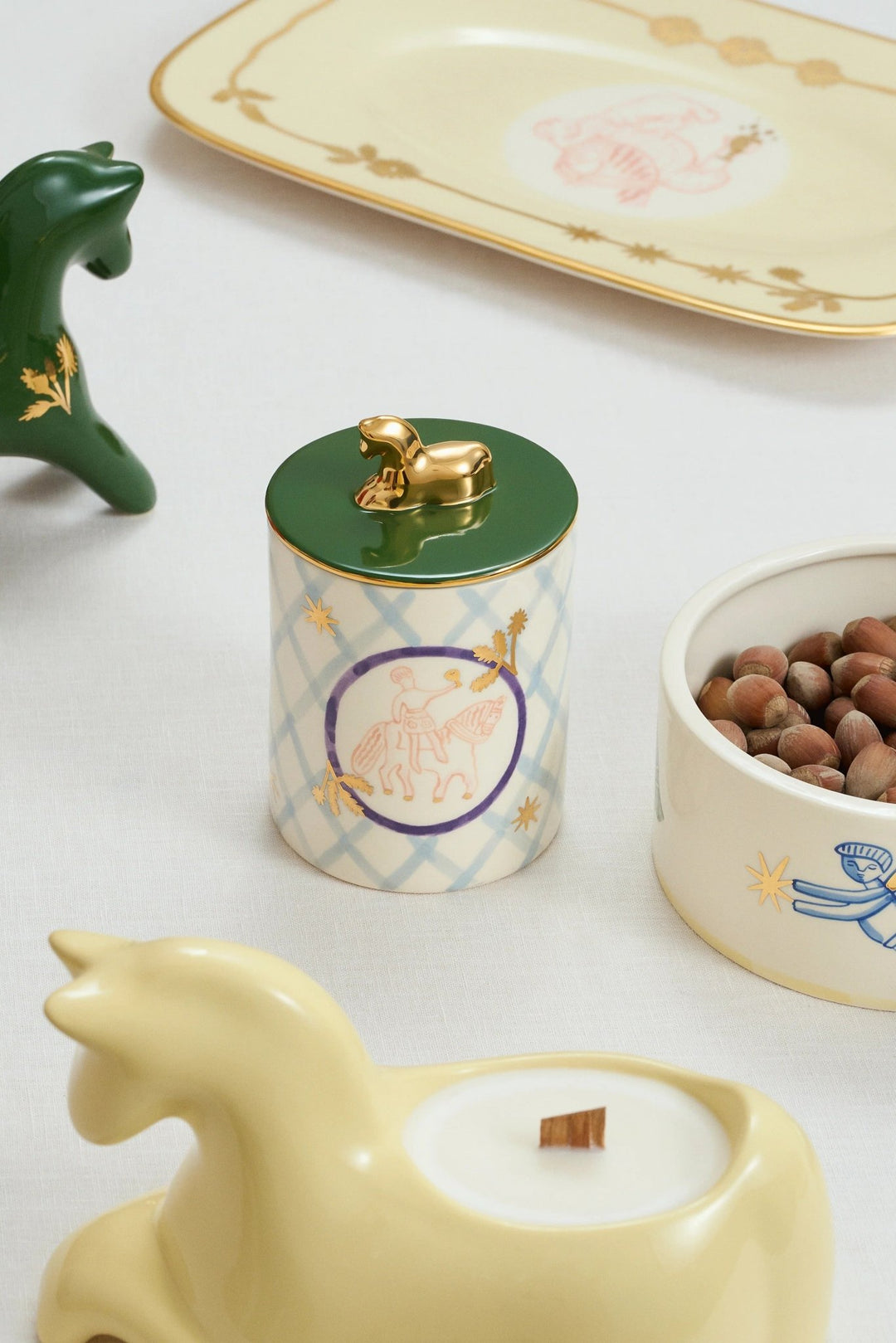 Horseman Sugar Bowl - Blue by Gunia Project at White Label Project