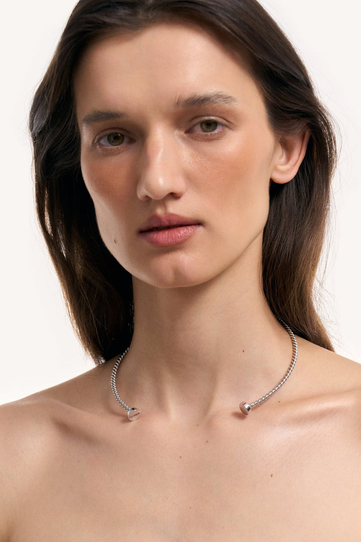 Hryvna Chocker - Silver by Gunia Project at White Label Project