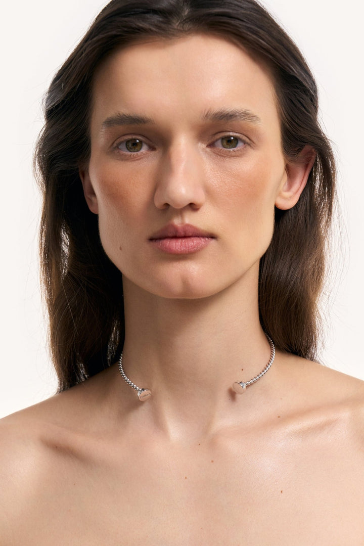 Hryvna Chocker - Silver by Gunia Project at White Label Project