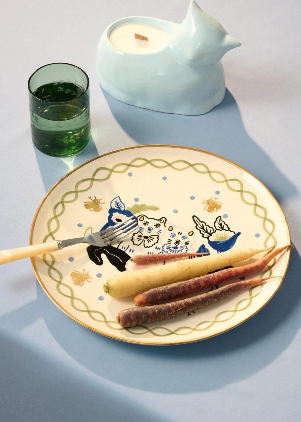 Kitties Round Plate by Gunia Project at White Label Project