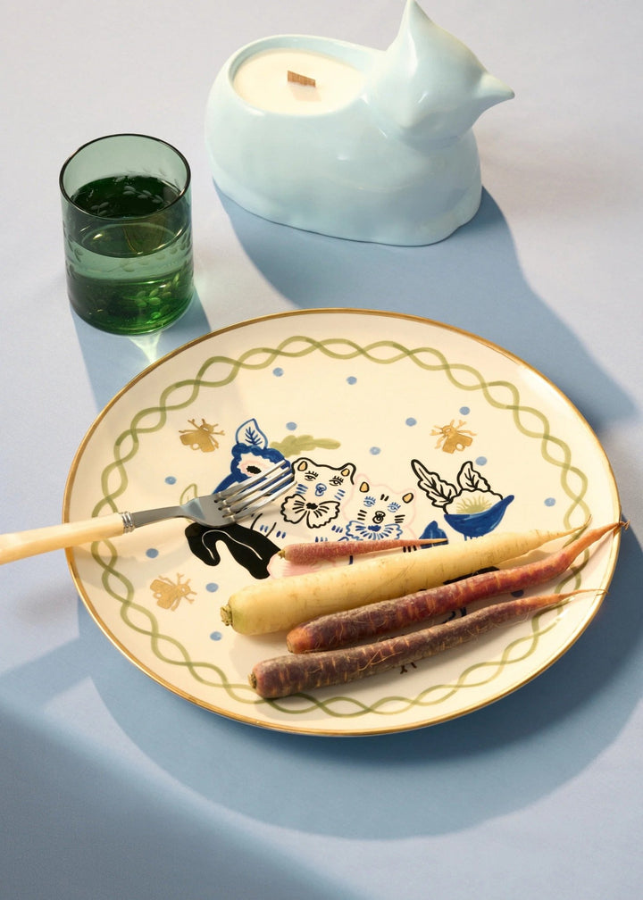 Kitties Round Plate by Gunia Project at White Label Project