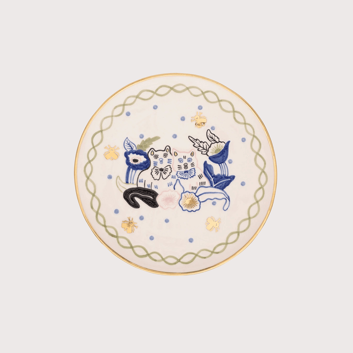 Kitties Round Plate by Gunia Project at White Label Project