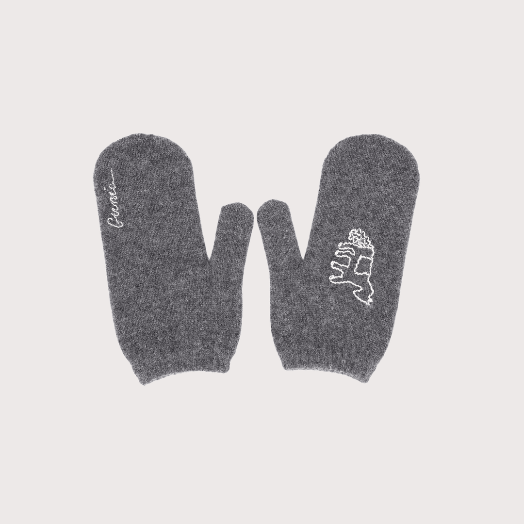 Konyk Cashmere Mittens - Grey by Gunia Project at White Label Project