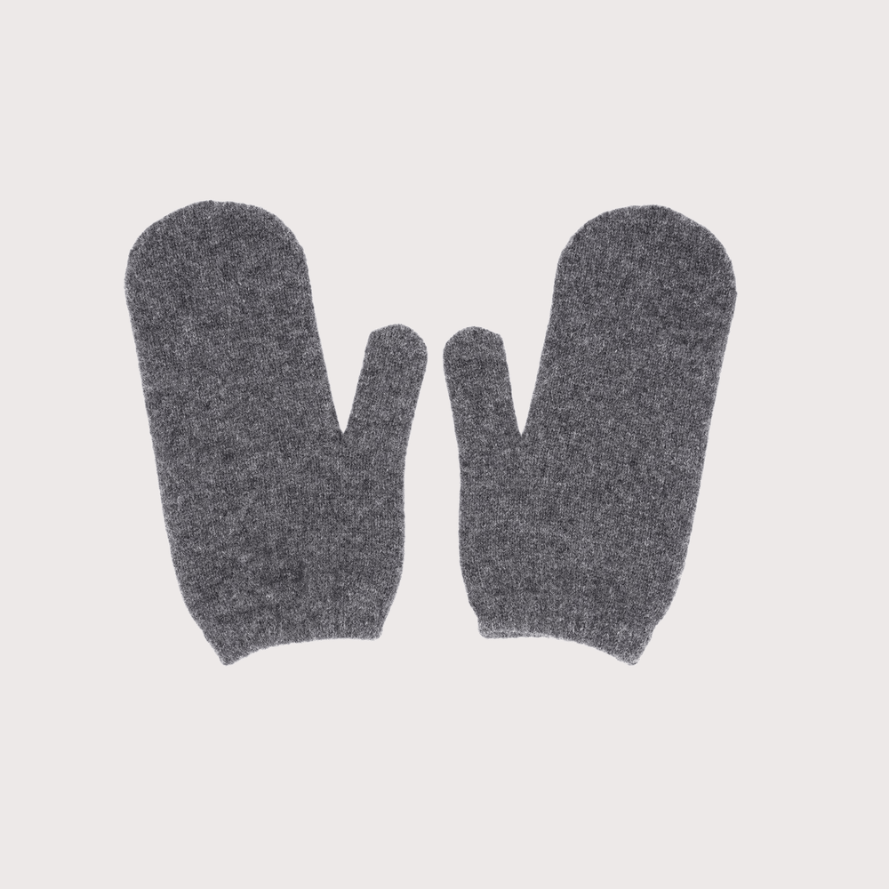 Konyk Cashmere Mittens - Grey by Gunia Project at White Label Project