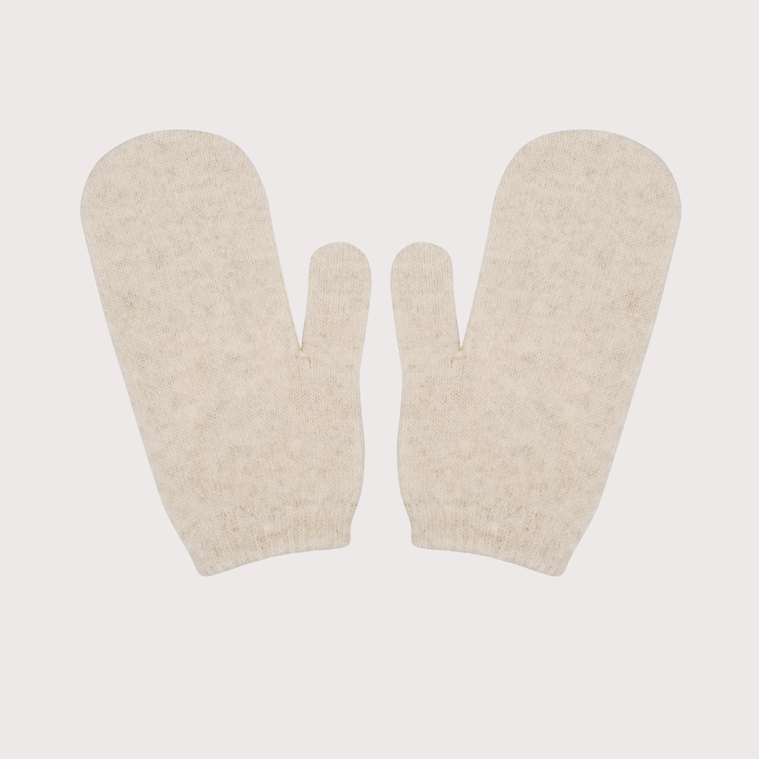 Konyk Cashmere Mittens - Milk White by Gunia Project at White Label Project