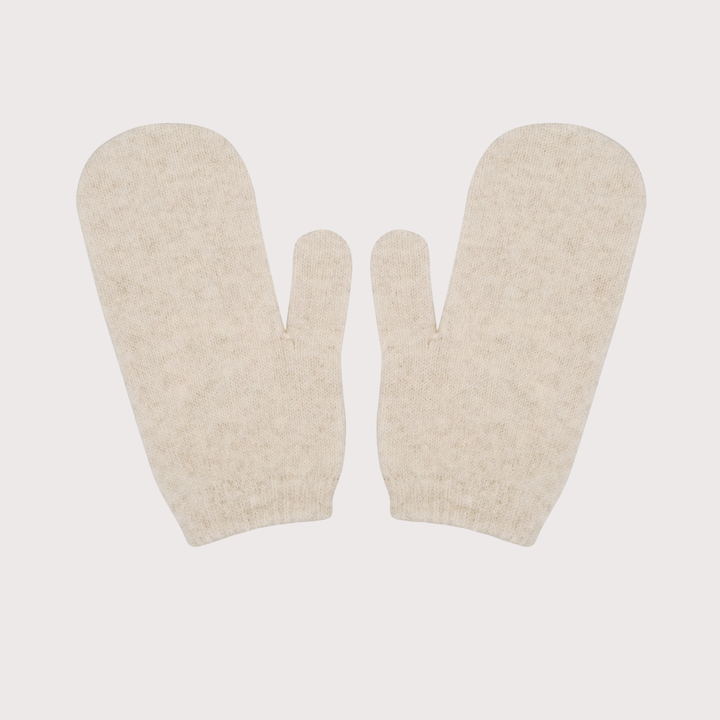 Konyk Cashmere Mittens - Milk White by Gunia Project at White Label Project
