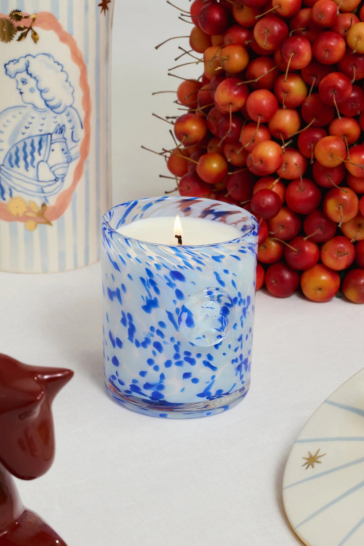 Konyk Glass Candle - Dark Blue by Gunia Project at White Label Project