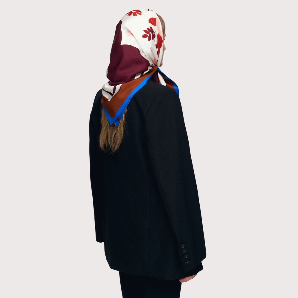 Korovai Silk Headscarf - Brown by Gunia Project at White Label Project