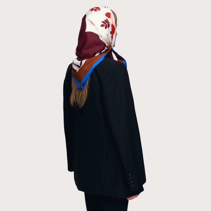 Korovai Silk Headscarf - Brown by Gunia Project at White Label Project