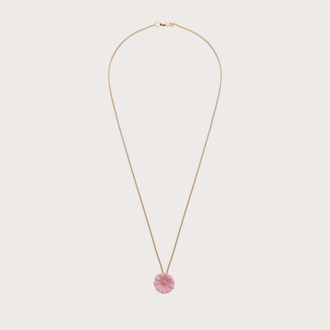 Malva Flower Pendant - Gold by Gunia Project at White Label Project