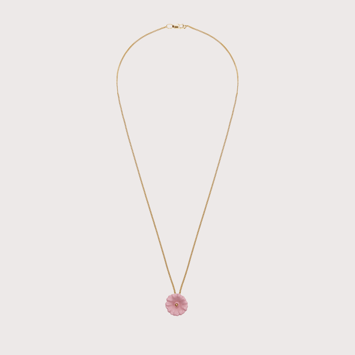 Malva Flower Pendant - Gold by Gunia Project at White Label Project