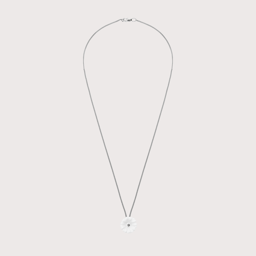 Malva Flower Pendant - Silver by Gunia Project at White Label Project