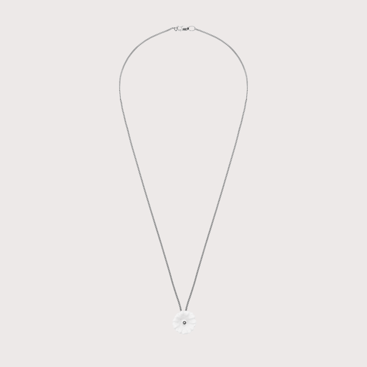 Malva Flower Pendant - Silver by Gunia Project at White Label Project