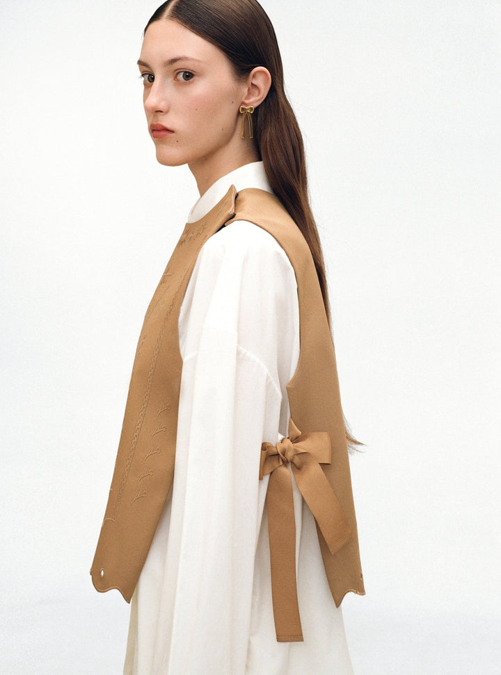 Marta Embroidered Vest by Gunia Project at White Label Project