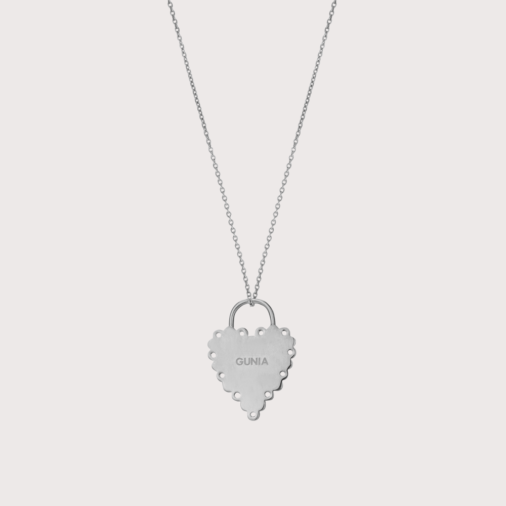 Open Heart Pendant - Silver by Gunia Project at White Label Project