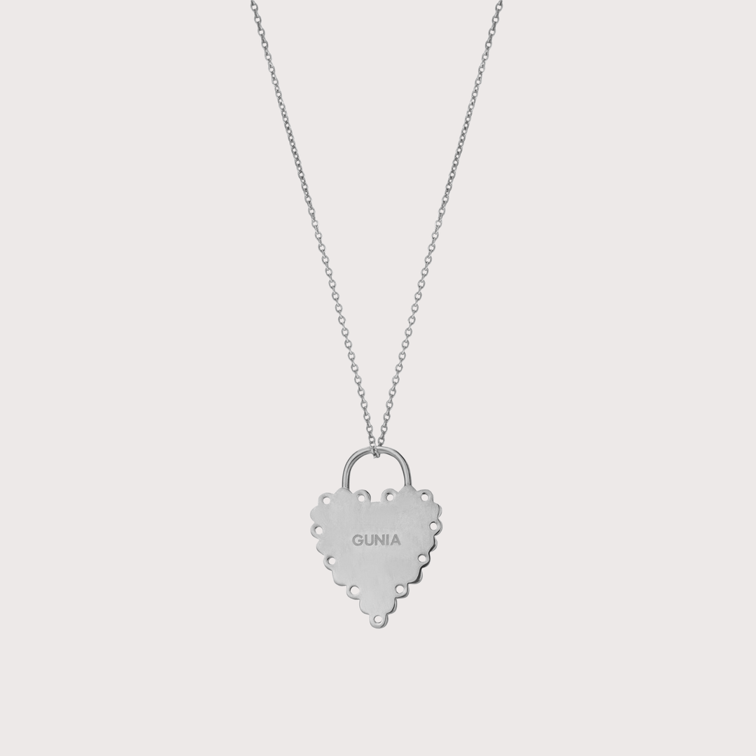 Open Heart Pendant - Silver by Gunia Project at White Label Project