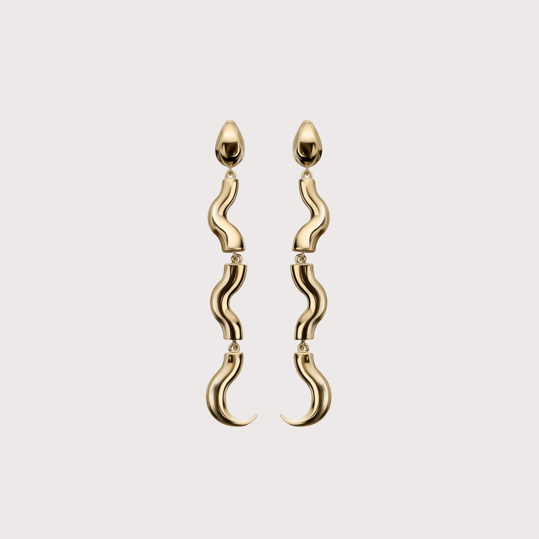 Serpent Drop Earrings by Gunia Project at White Label Project