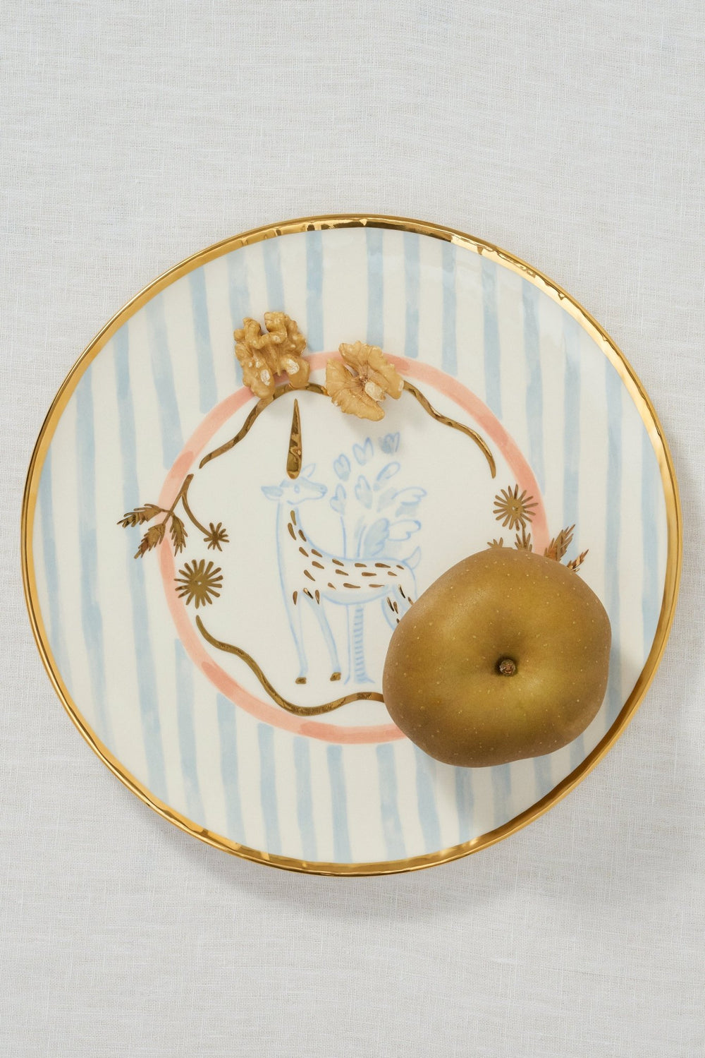 Unicorn Plate - Blue by Gunia Project at White Label Project