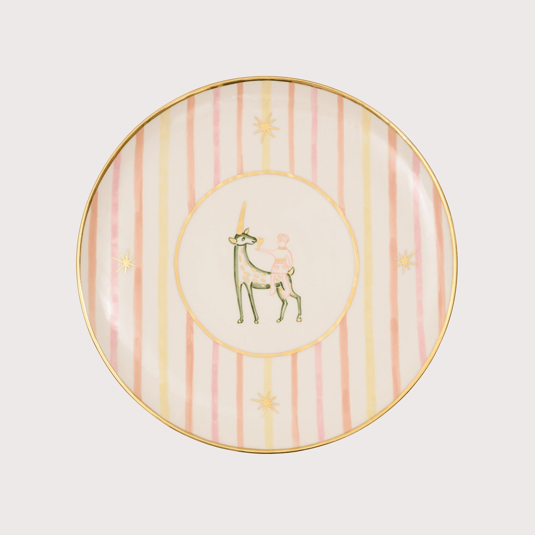 Unicorn Plate - Pink by Gunia Project at White Label Project