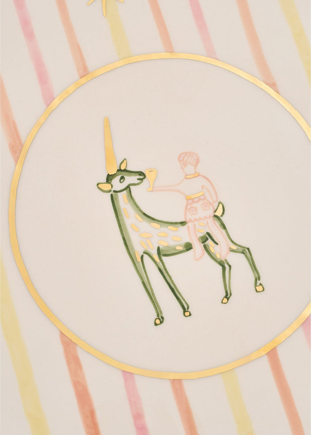 Unicorn Plate - Pink by Gunia Project at White Label Project