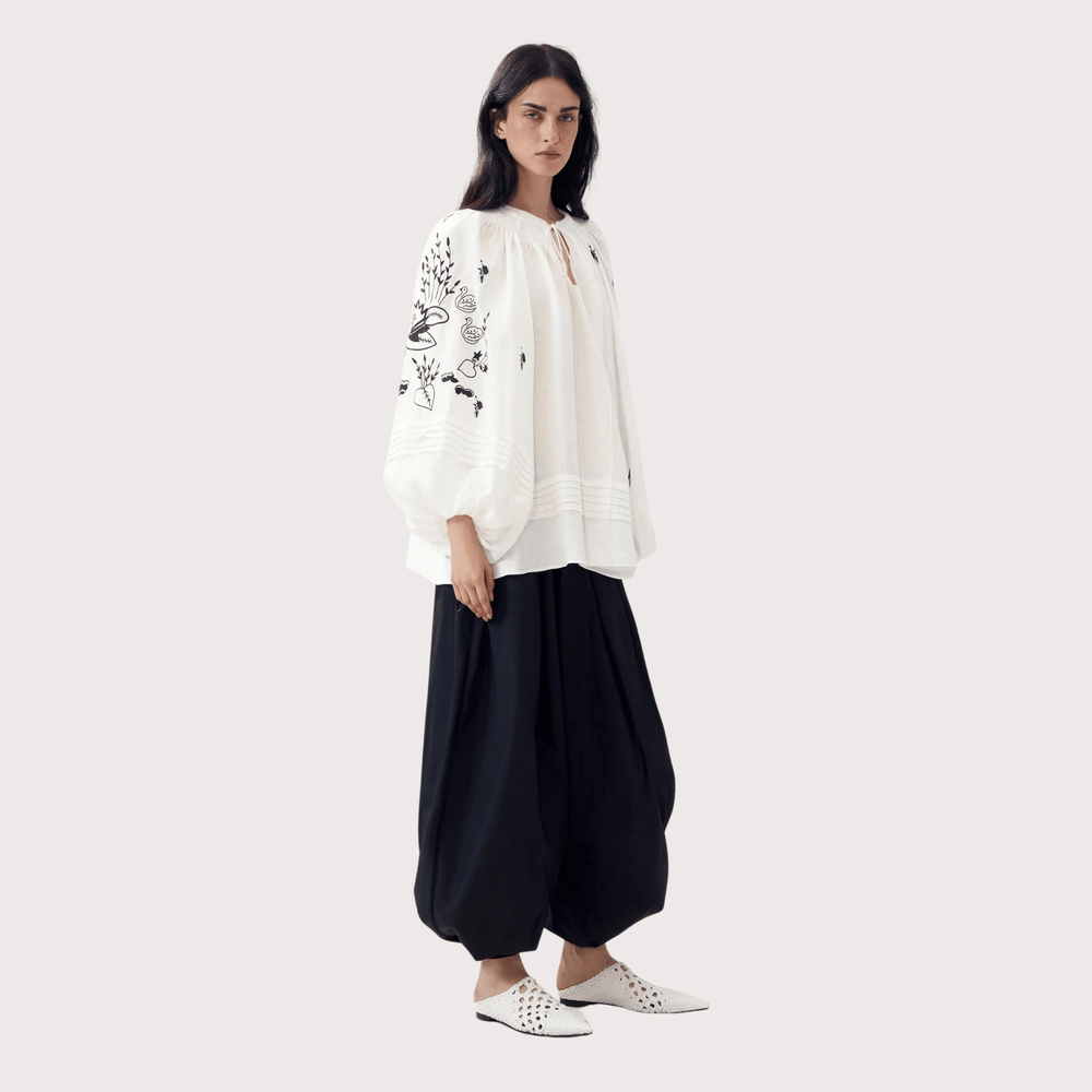 Vyrineia Embroidered Shirt by Gunia Project at White Label Project