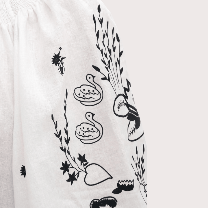 Vyrineia Embroidered Shirt by Gunia Project at White Label Project