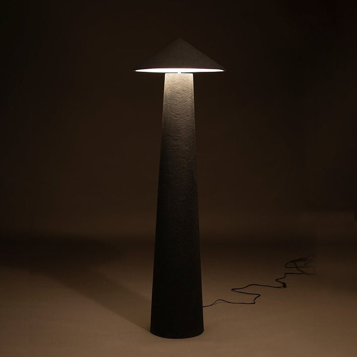Kasa Floor Lamp - Charcoal by Harshita Jhamtani Designs at White Label Project