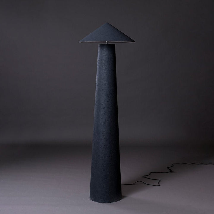 Kasa Floor Lamp - Charcoal by Harshita Jhamtani Designs at White Label Project