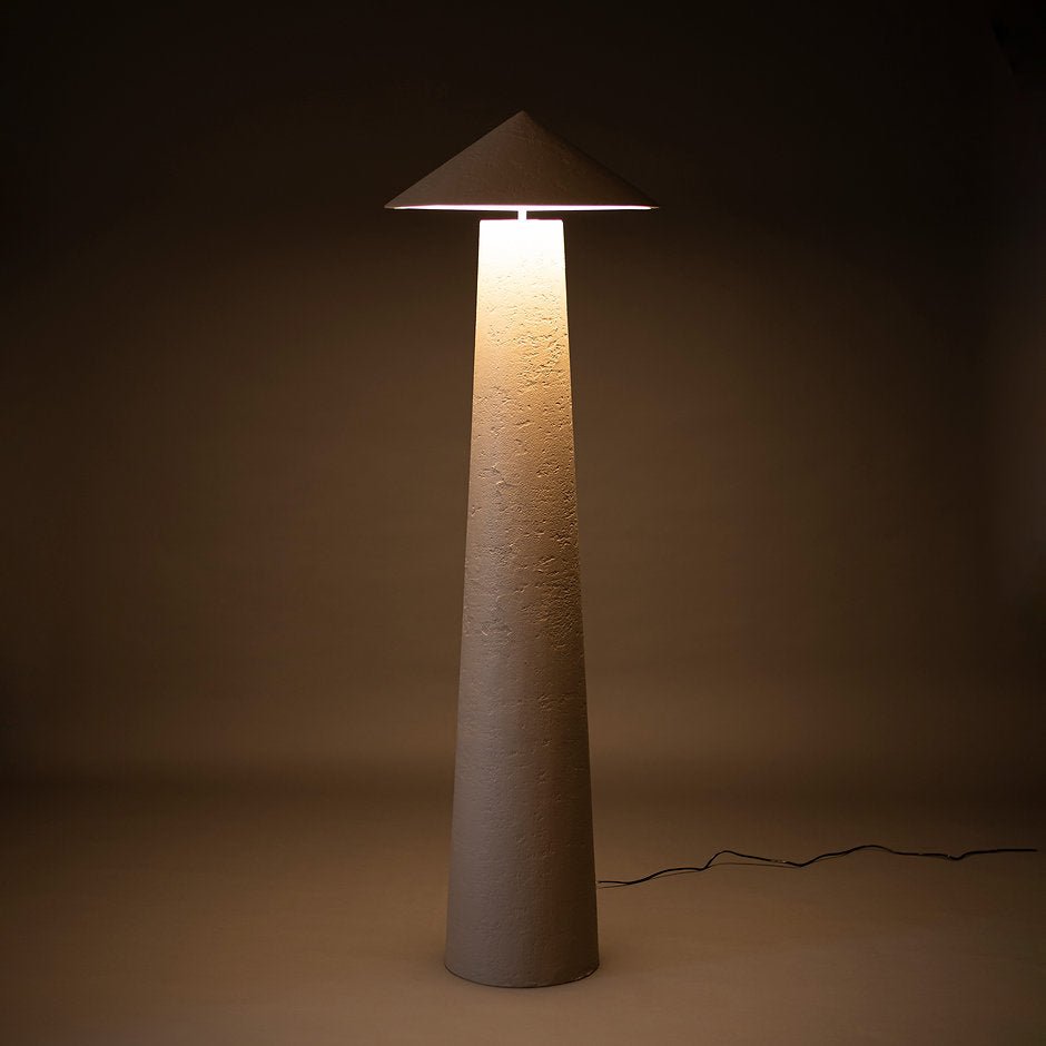Kasa Floor Lamp - Nude by Harshita Jhamtani Designs at White Label Project