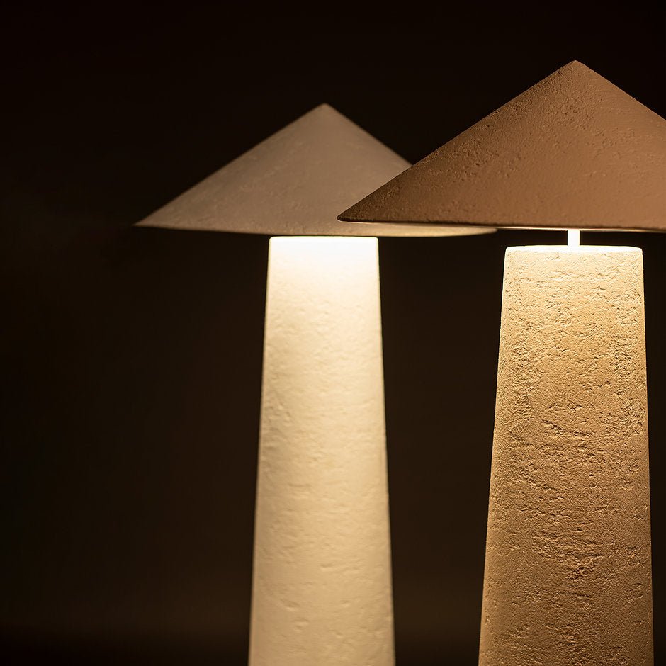 Kasa Floor Lamp - Nude by Harshita Jhamtani Designs at White Label Project