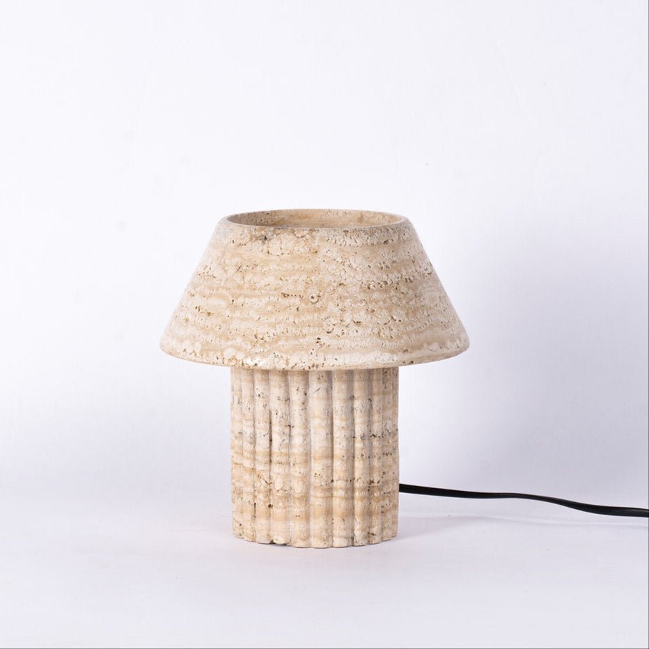 Rio Lamp - Travertine by Harshita Jhamtani Designs at White Label Project
