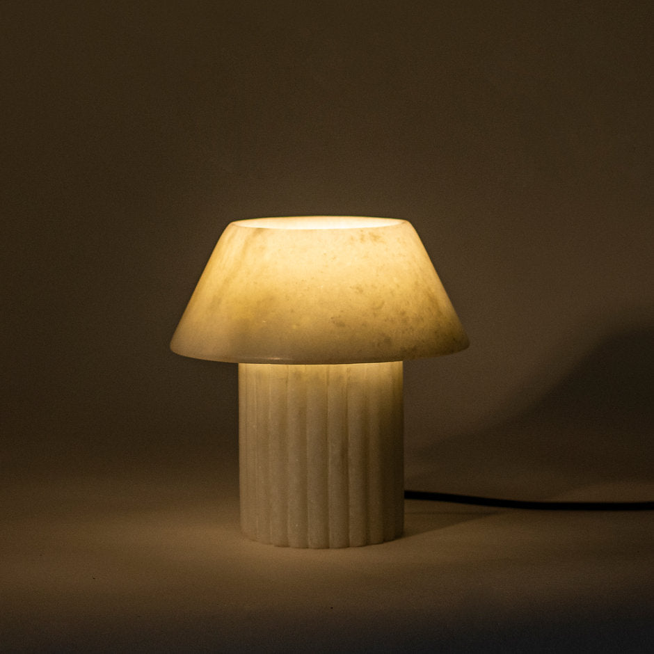 Rio Lamp - White Marble by Harshita Jhamtani Designs at White Label Project
