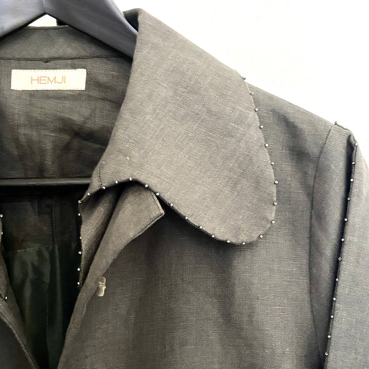 Fringes Jacket - Green by Hemji at White Label Project