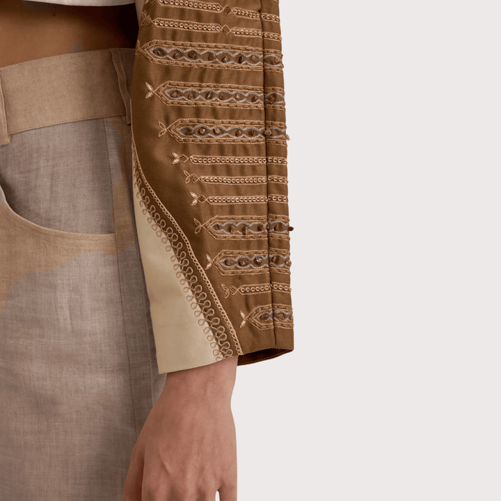 Kimono Cropped Jacket by Hemji at White Label Project