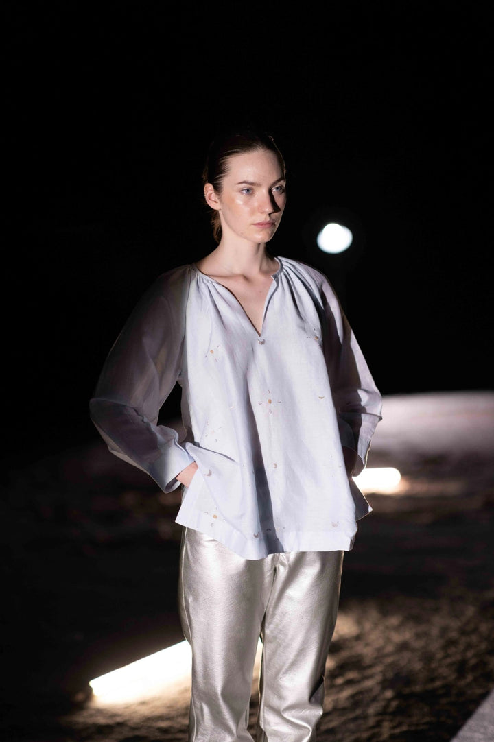 Luna Blouse - Sky by Hemji at White Label Project
