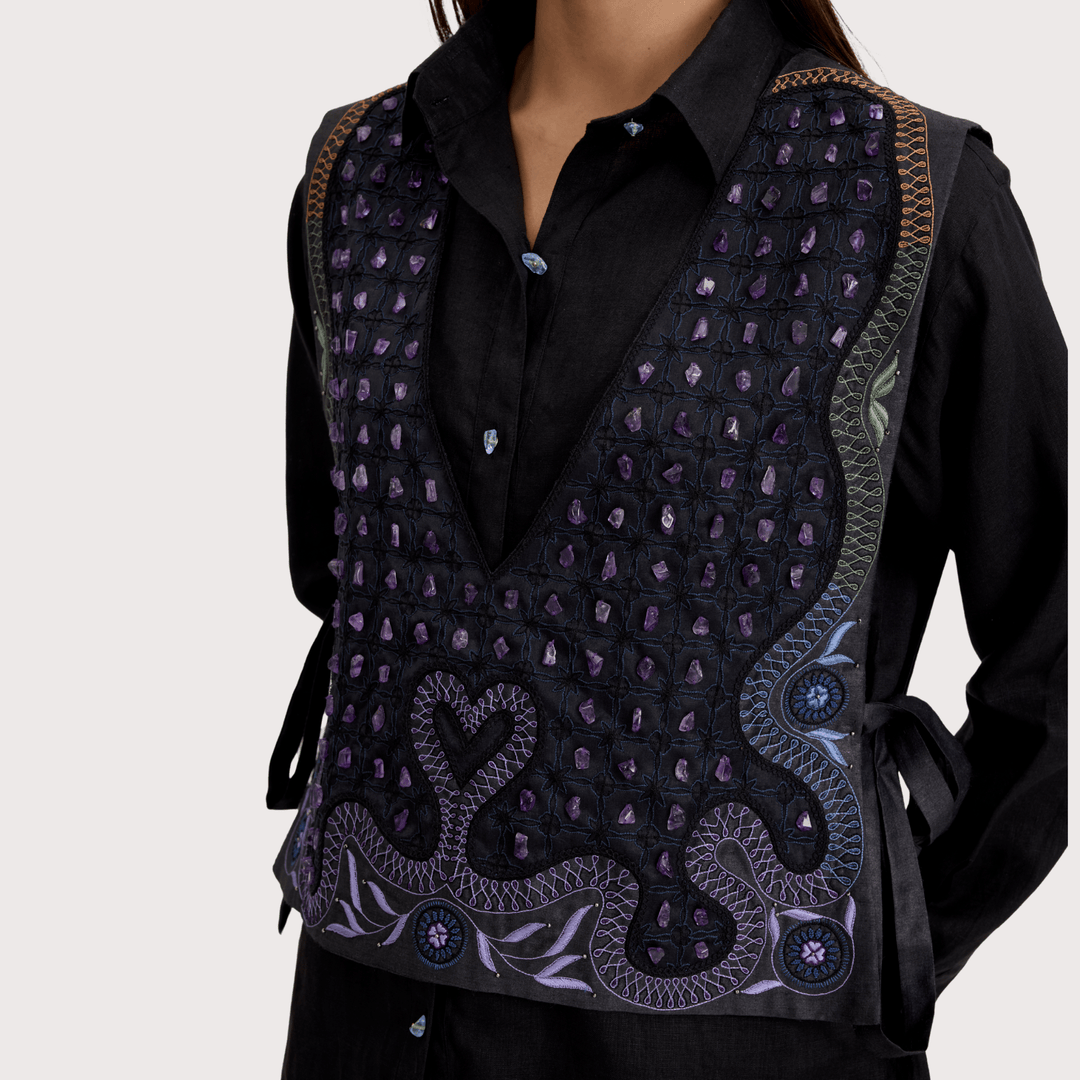 Noir Vest by Hemji at White Label Project