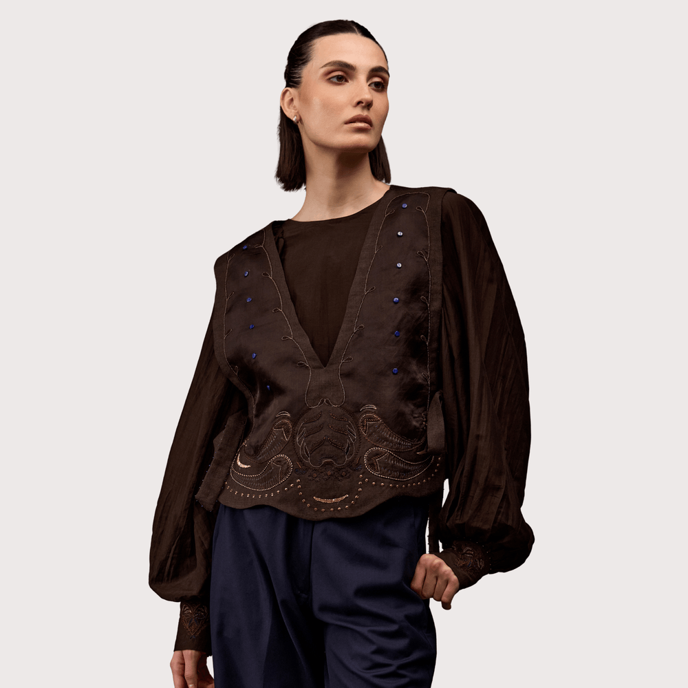 Paisley Vest by Hemji at White Label Project