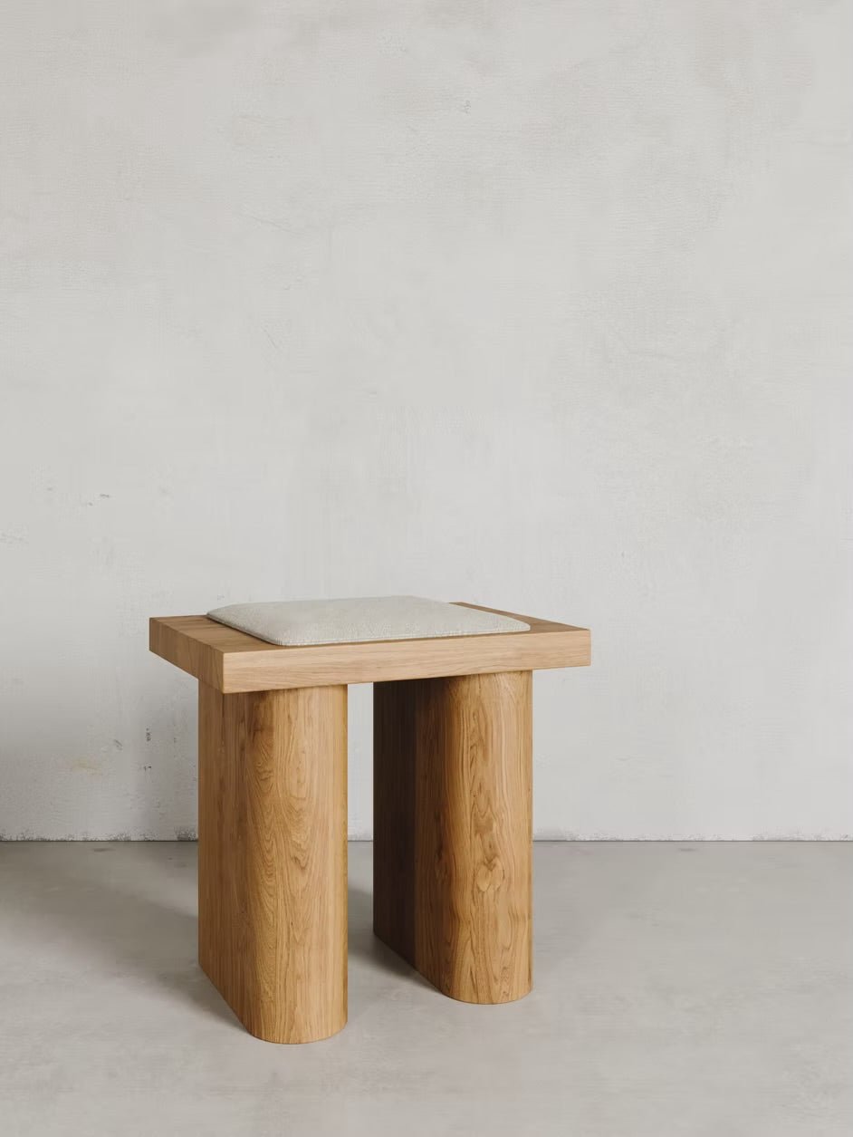 R 01 Stool with Cushion by HOLDHOLD at White Label Project